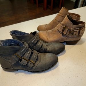 2 pair of ankle boots!!